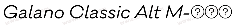 Galano Classic Alt M字体转换